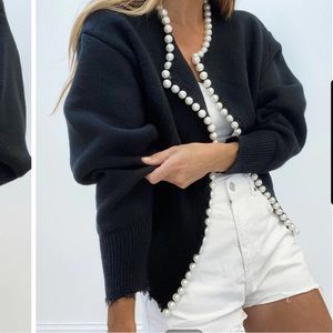 Black pearl cardigan